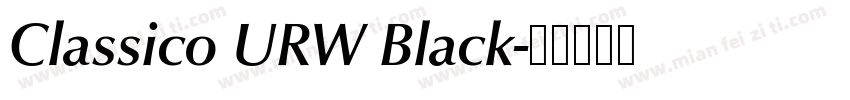 Classico URW Black字体转换
